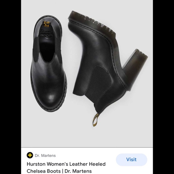 Hurston Chelsea leather Doc Marten booties size 38 - Picture 2 of 10